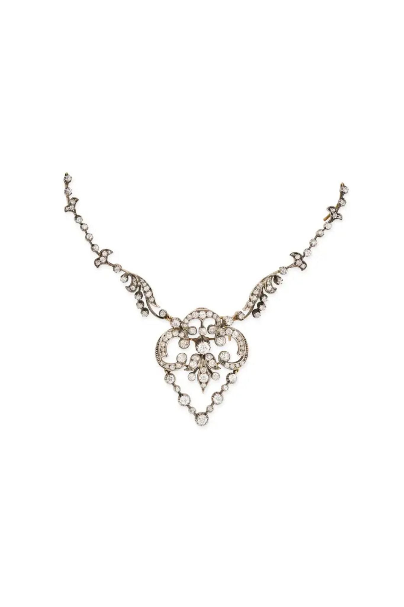 Victorian Diamond Pendant Necklace