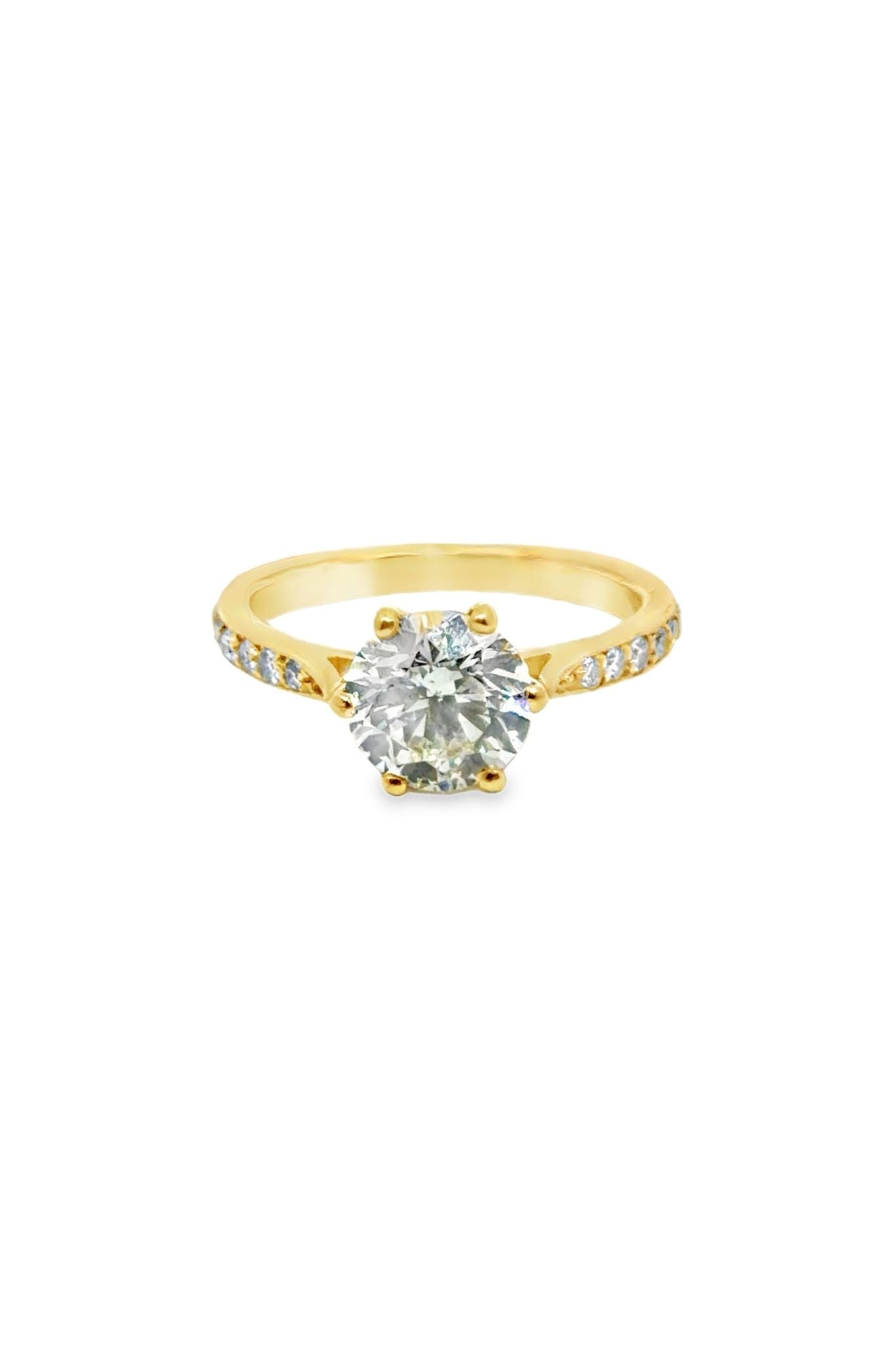 2.05 Carat Diamond Ring in 18ct Yellow Gold