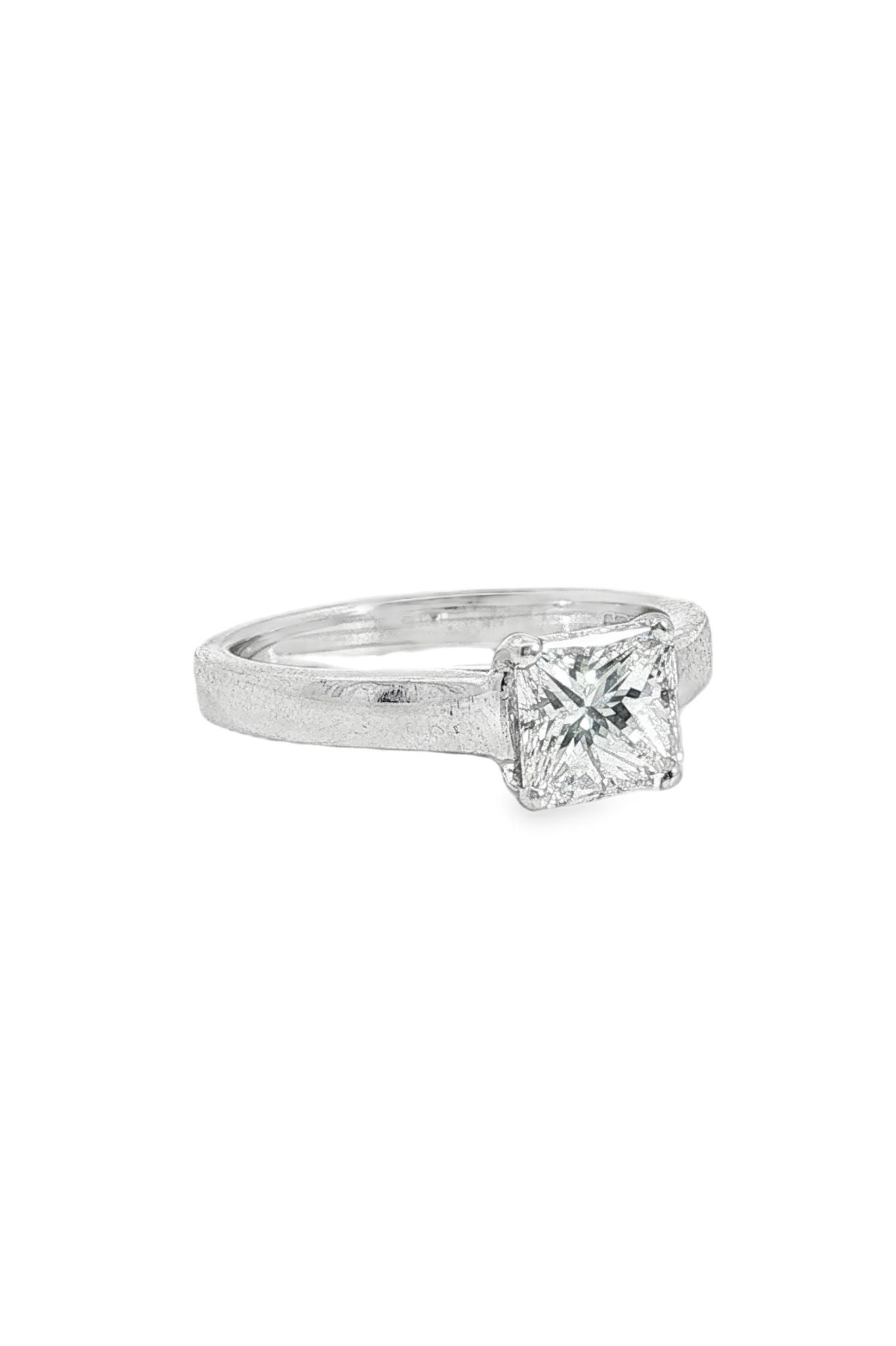 1.50ct Radiant Cut Diamond Solitaire Ring