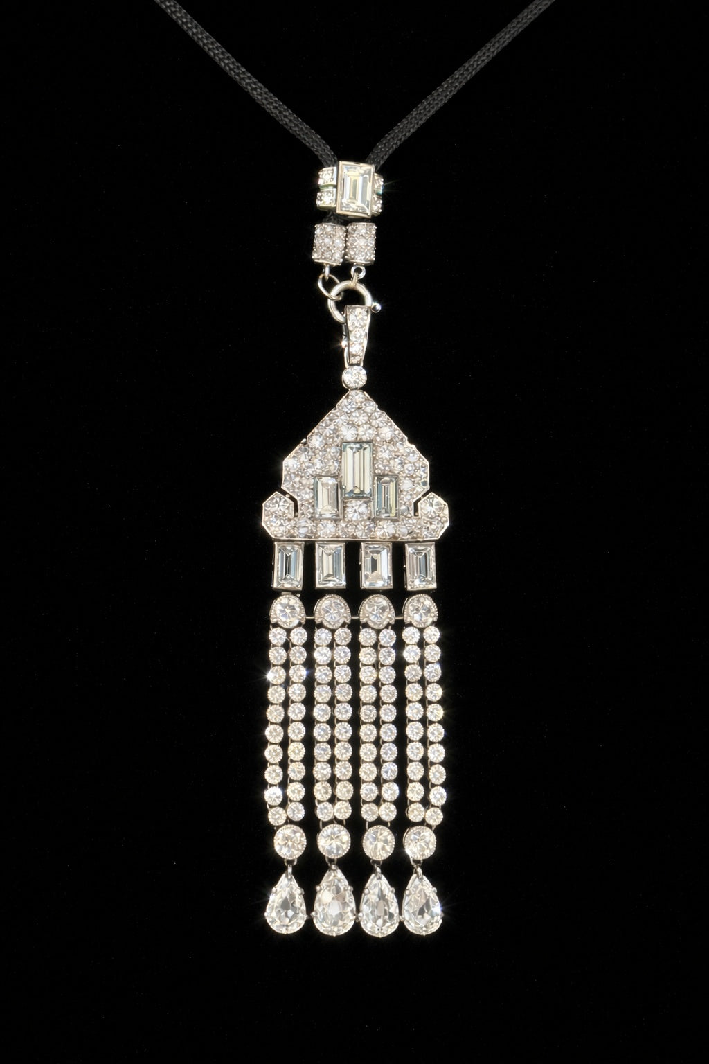 Cartier Art Deco Diamond Drop Necklace — Vintage 1920 Masterpiece