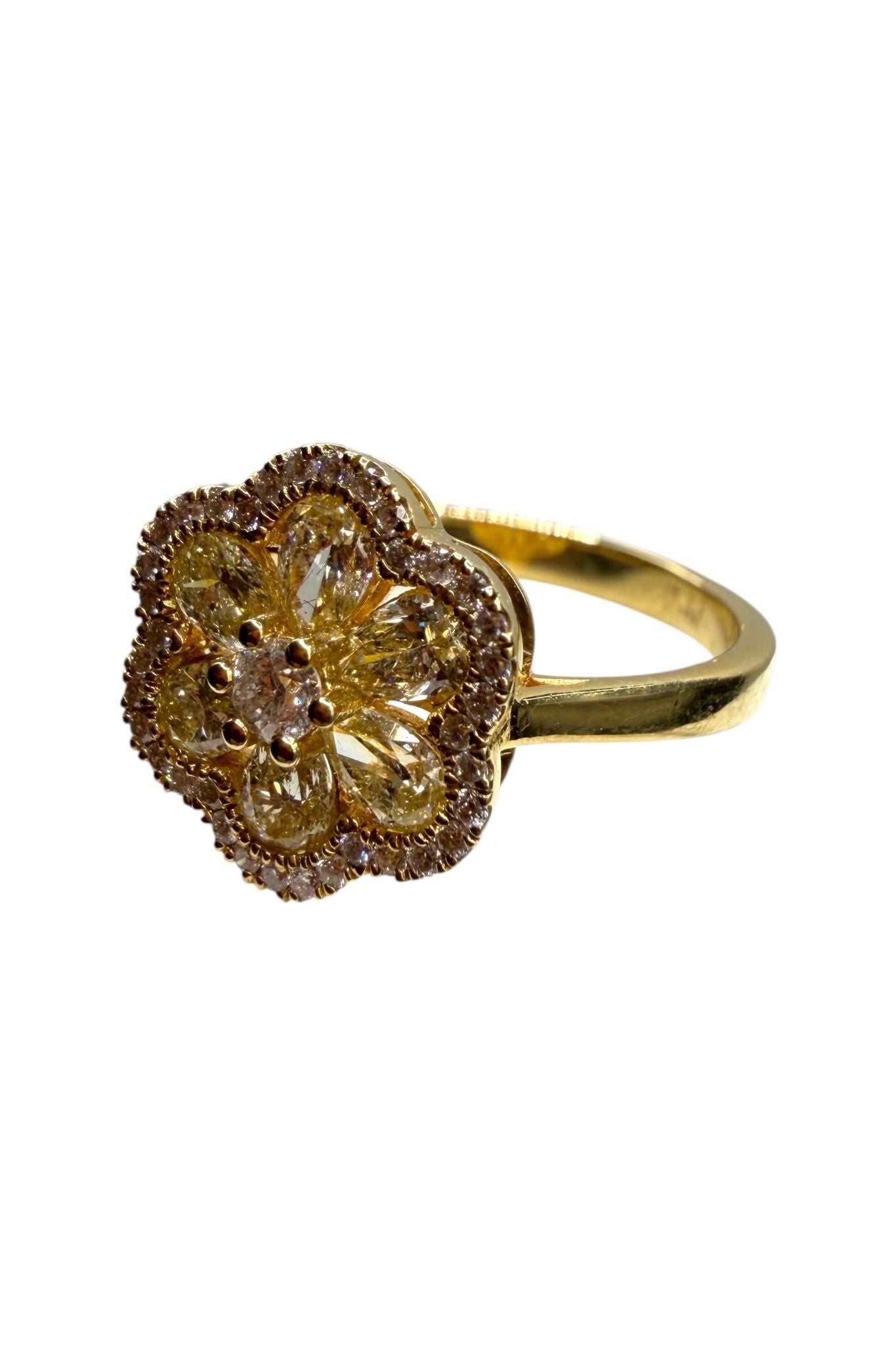 Diamond Daisy Ring