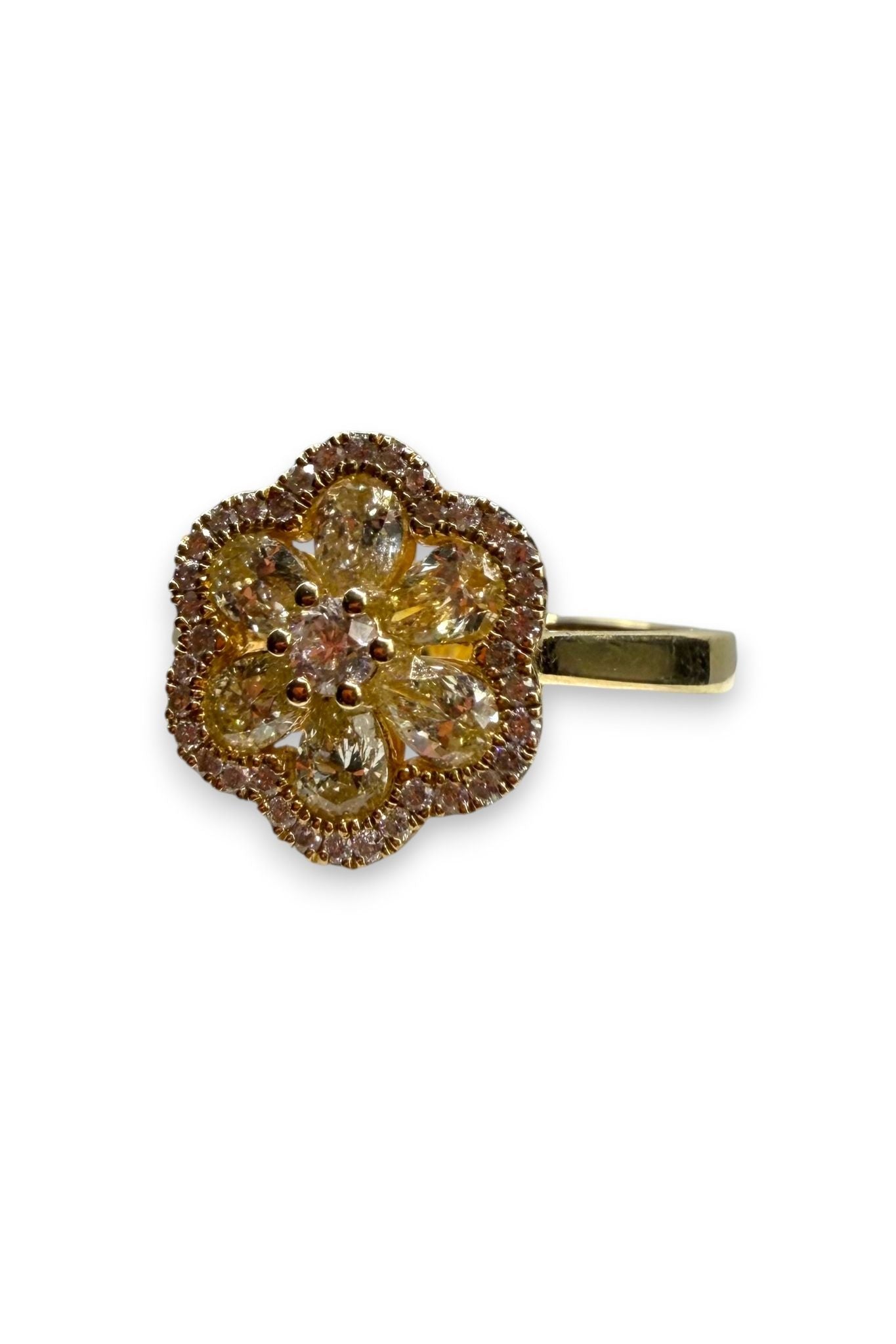 Diamond Daisy Ring