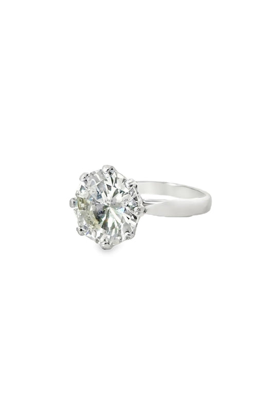 6.9 Carat Diamond Solitaire Ring in Platinum