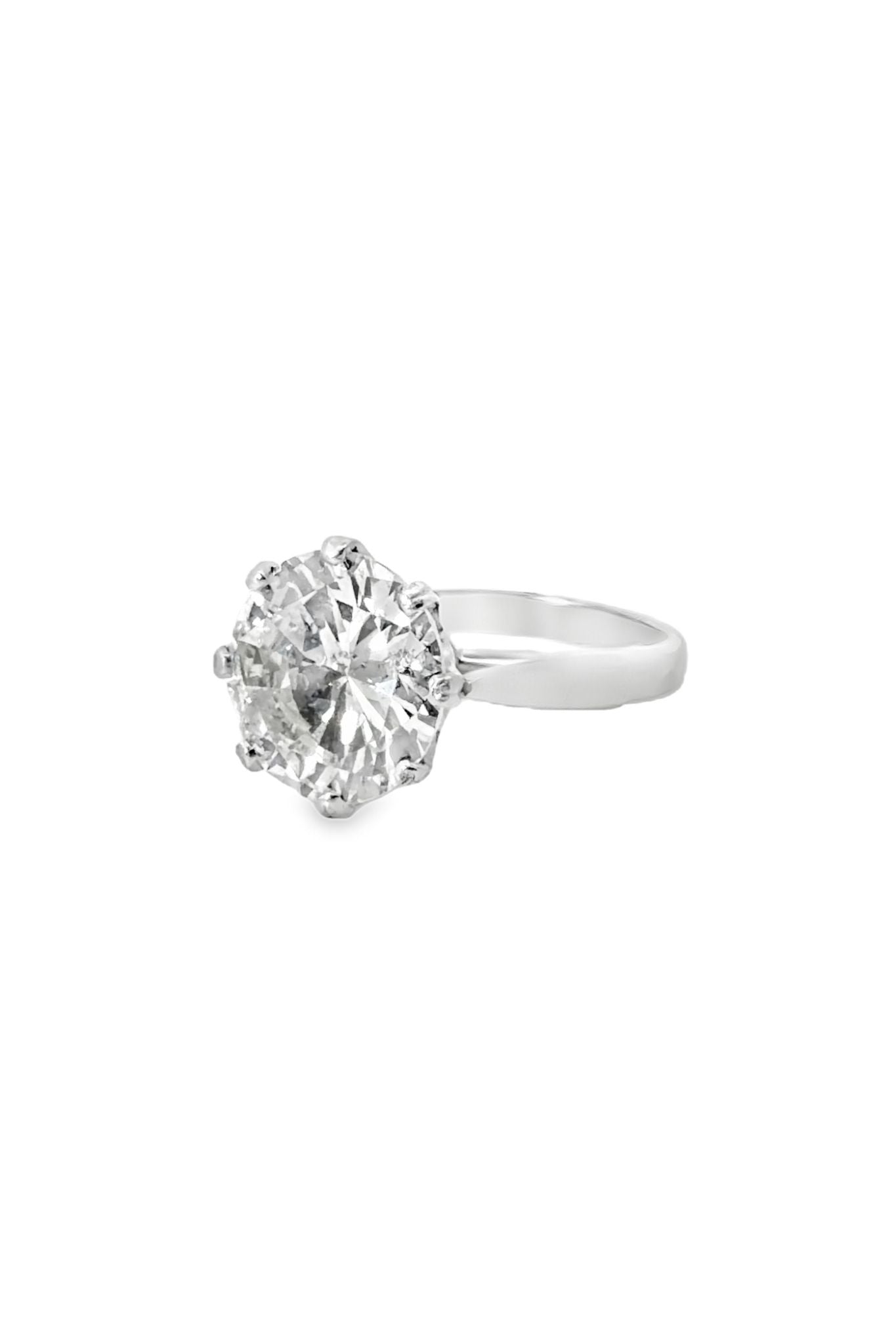 6.9 Carat Diamond Solitaire Ring in Platinum