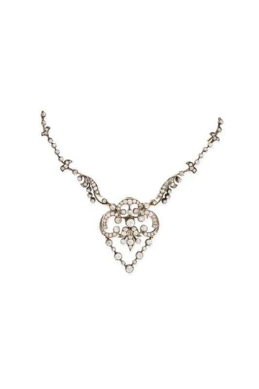 Victorian Diamond Pendant Necklace