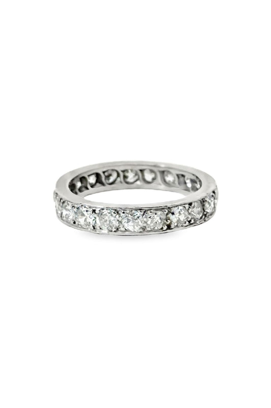 Edwardian Diamond Full Eternity Ring in Platinum