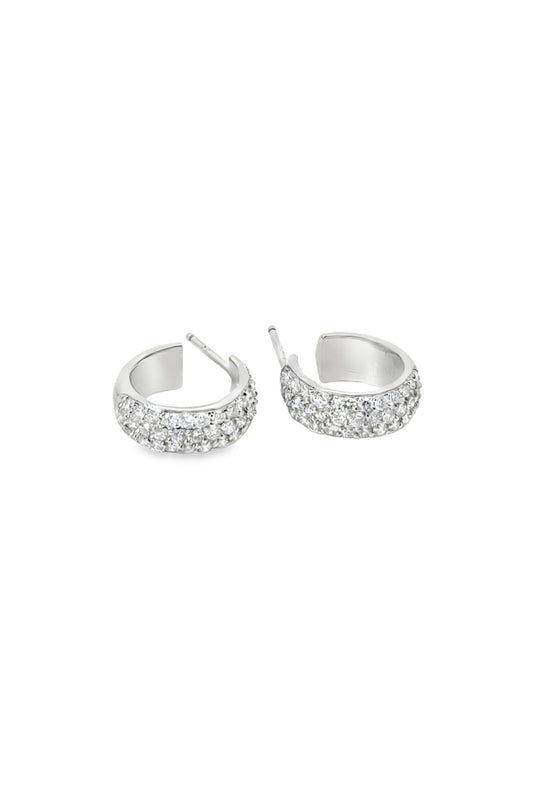 Boodles - Diamond Half-Hoop Earrings