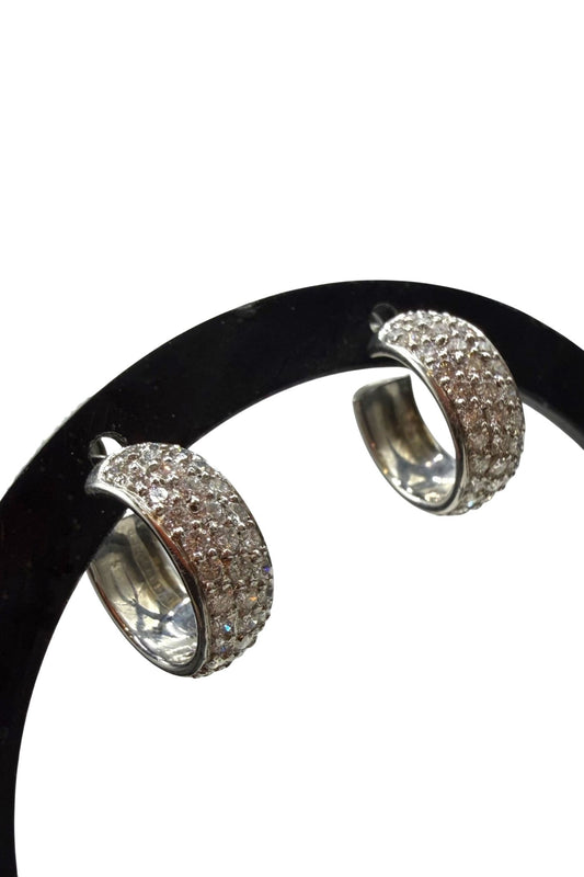 Boodles - Diamond Half-Hoop Earrings