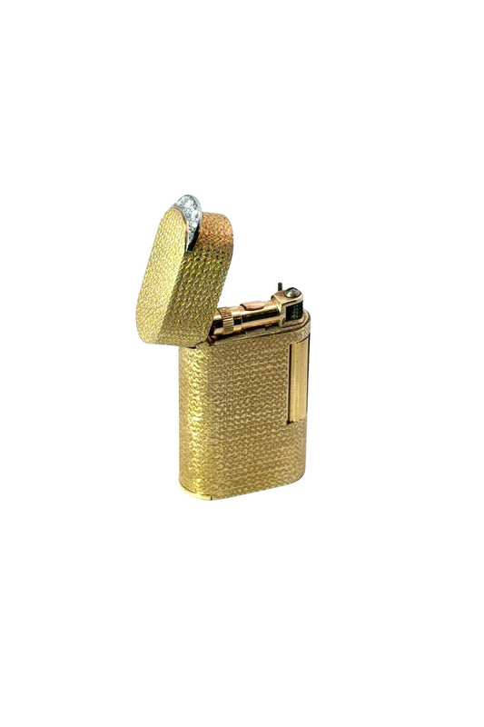 Van Cleef & Arpels and Dunhill Diamond Set Gold Lighter