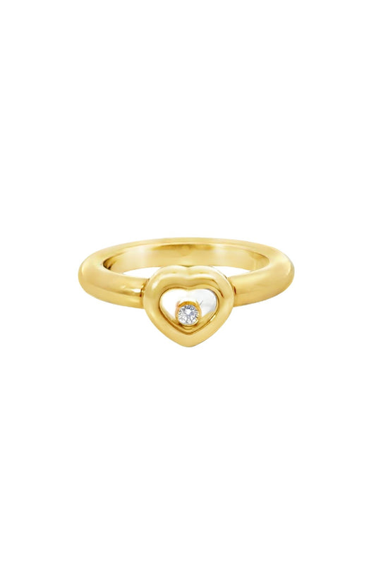Chopard Happy Diamonds Heart Ring in 18ct Yellow Gold
