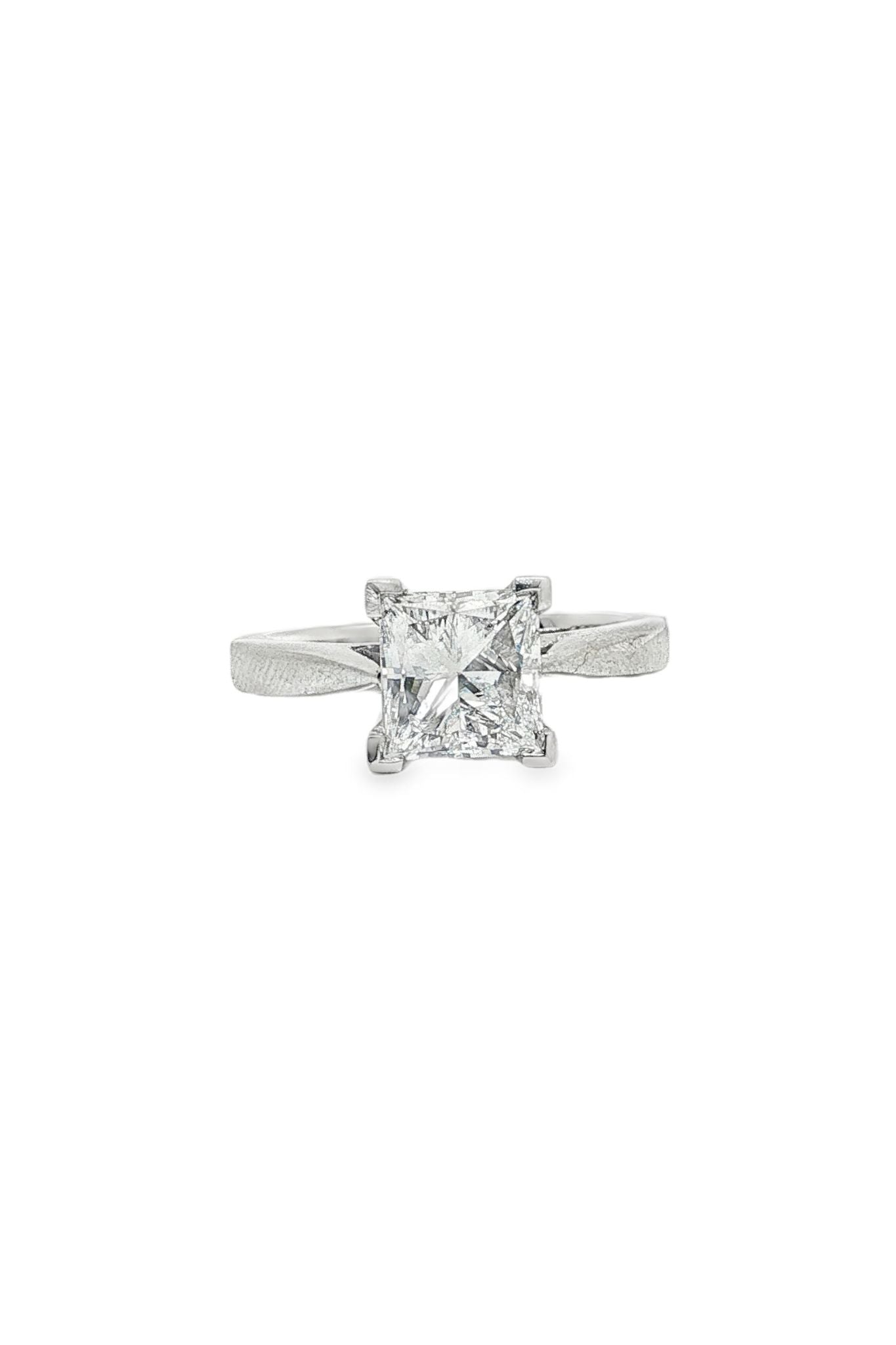 1.95ct Princess Cut Diamond Solitaire Ring