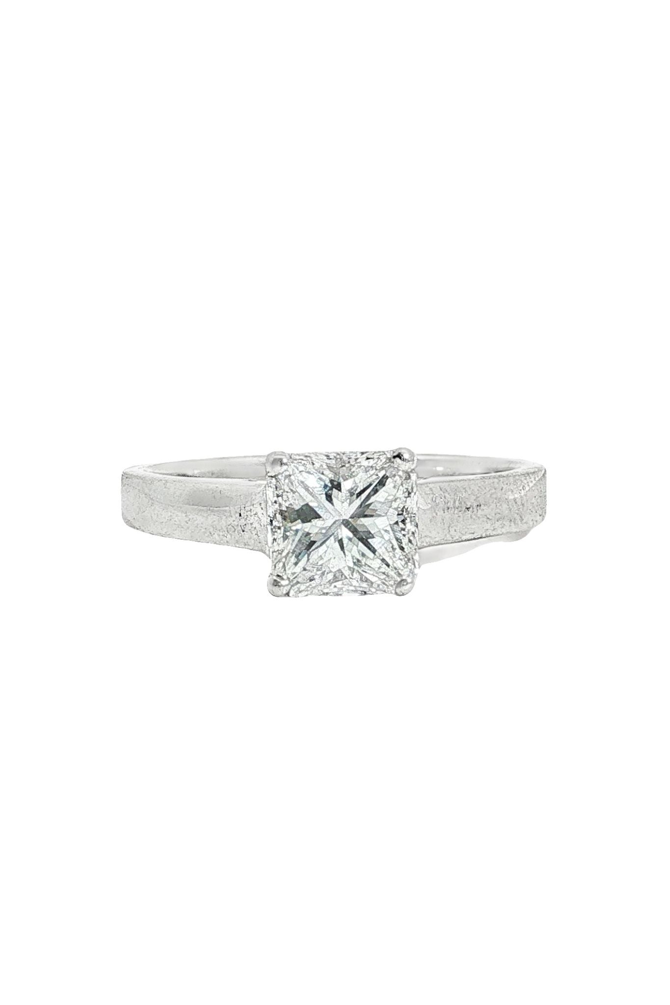1.50ct Radiant Cut Diamond Solitaire Ring