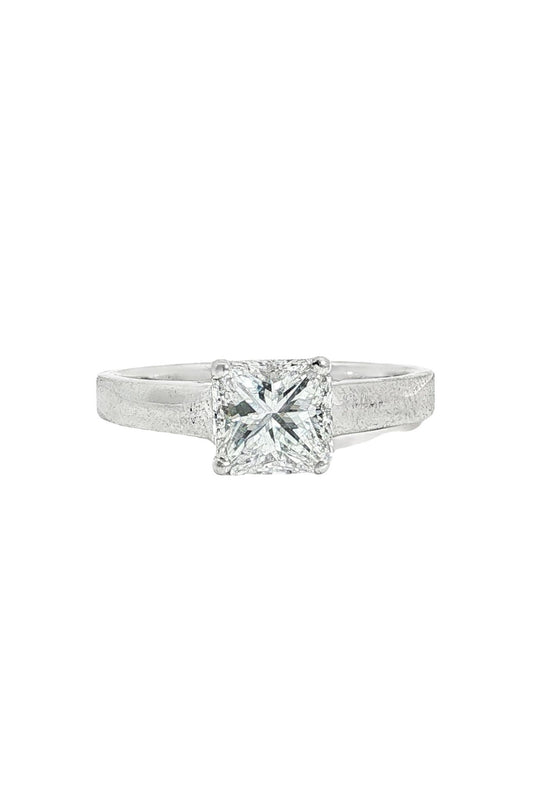 1.50ct Radiant Cut Diamond Solitaire Ring