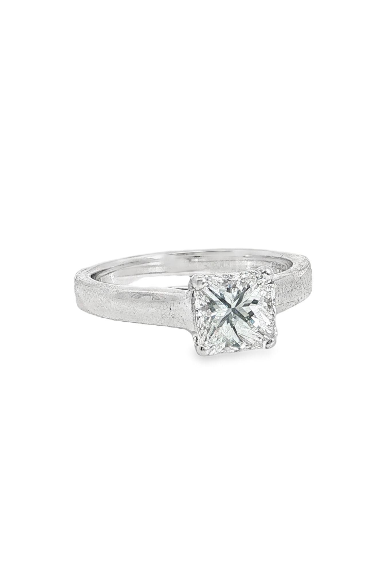 1.50ct Radiant Cut Diamond Solitaire Ring