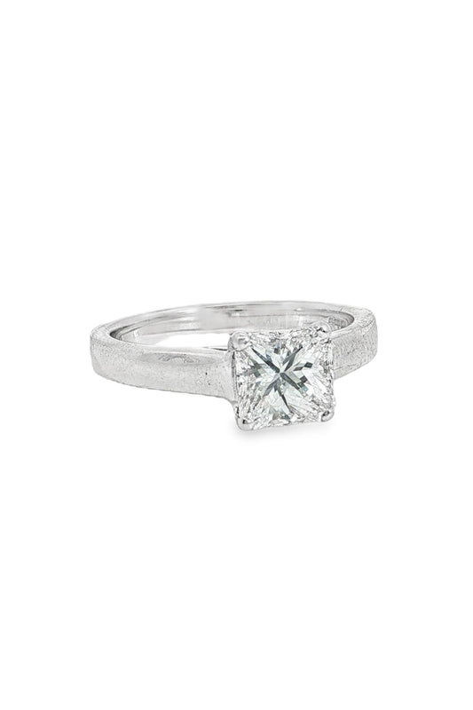 1.50ct Radiant Cut Diamond Solitaire Ring