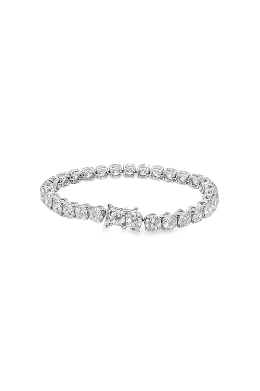 White Gold Diamond Tennis Bracelet – 22.97ct