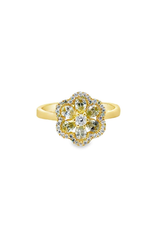 Diamond Daisy Ring