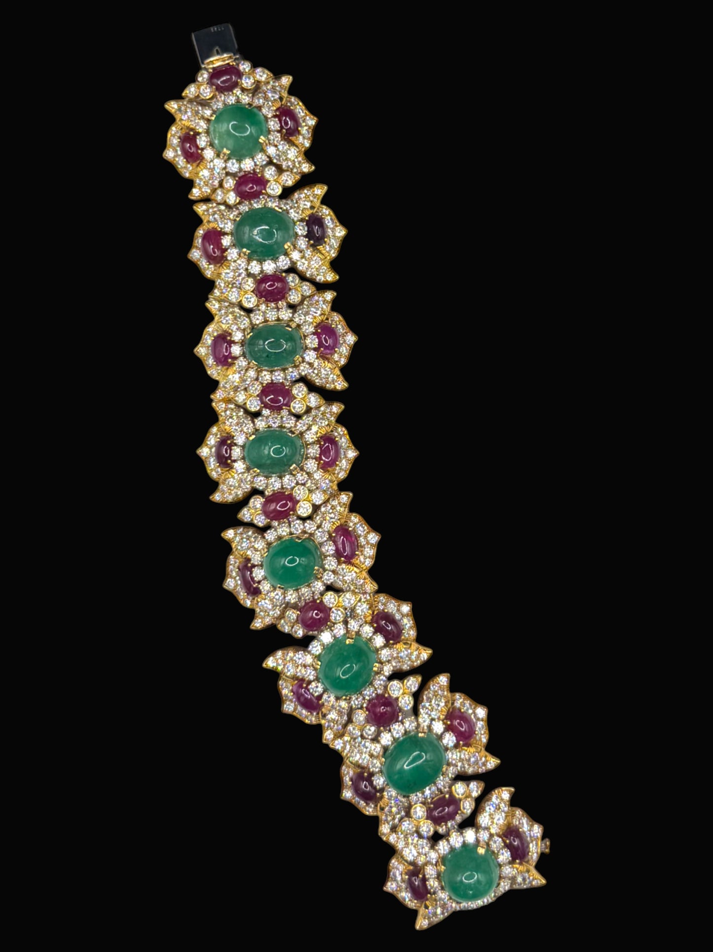 Harry Winston Colombian Emerald, Ruby and Diamond Bracelet